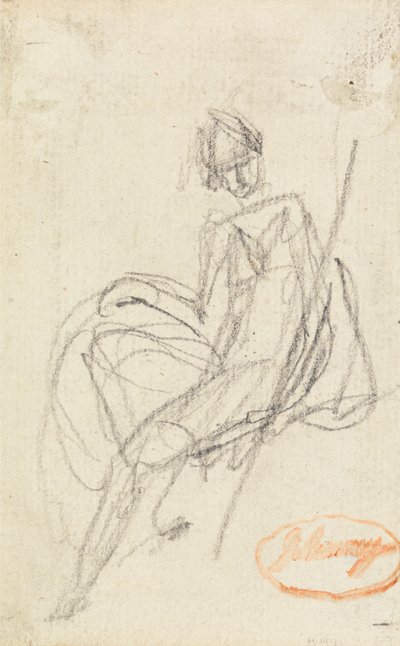 Studie av en sittende kvinne av George Romney