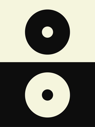 Bohemian Yin og Yang, 21. århundre (illustrasjon) av George Rosaly