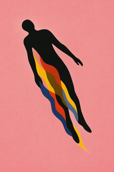 Gjennombrudd, 2025 (akryl på lerret) av George Rosaly