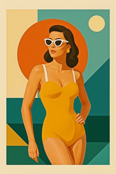 Tankegang om den gylne time, 2025 (akryl på lerret) av George Rosaly