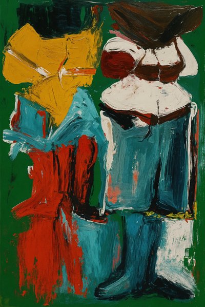 Uuttalte kropper, 2025 (akryl på lerret) av George Rosaly