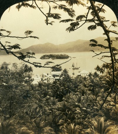 En utsikt over Samarai, Britisk Ny-Guinea, c1909. av George Rose