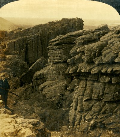 The Edge of Wonderland, Grampians, Victoria, Australia..., 1908. av George Rose