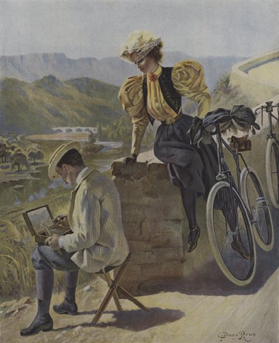 Kunst og sykling av George Roux