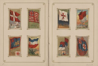 Flagg til alle nasjoner og USAs stater og territorier - Side 19 og 20, 1887 av George S. and Sons Harris