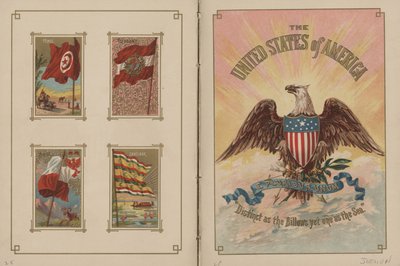 Flagg til alle nasjoner og USA - Side 25 og 26, 1887 av George S. and Sons Harris