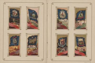 Flagg til alle nasjoner og USA - Side 29 og 30, 1887 av George S. and Sons Harris