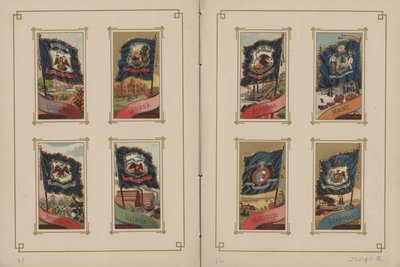 Flagg til alle nasjoner og USA - Side 31 og 32, 1887 av George S. and Sons Harris