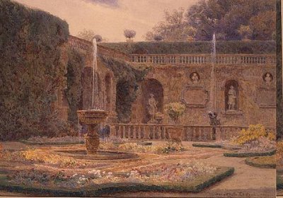 Hagen på Villa Cicogna Mozzoni av George Samuel Elgood