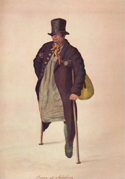 Tegnet i Salisbury, c1800 av George Scharf