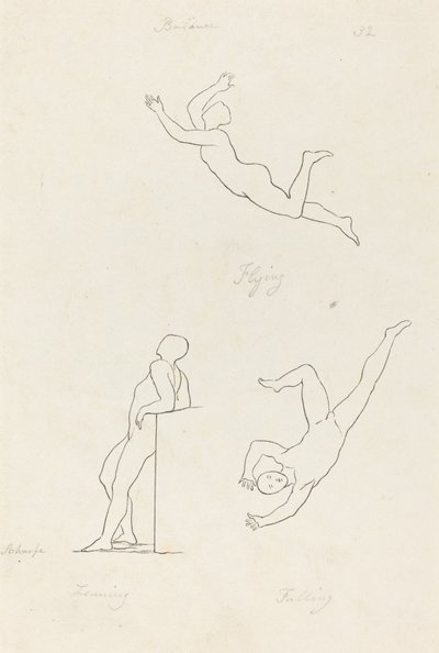 Lener, flyr og faller av George Scharf after John Flaxman