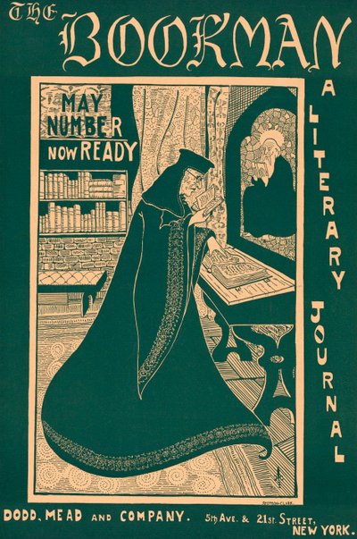 Plakat for en utgave av The Bookman av George Scotson Clark