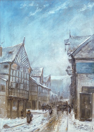 Old Cheapside, Warrington, 1864 av George Sheffield
