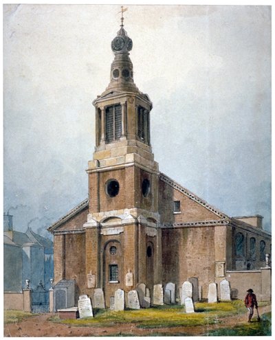 Church of St Anne, Dean Street, Soho, London, 1828 av George Shepherd