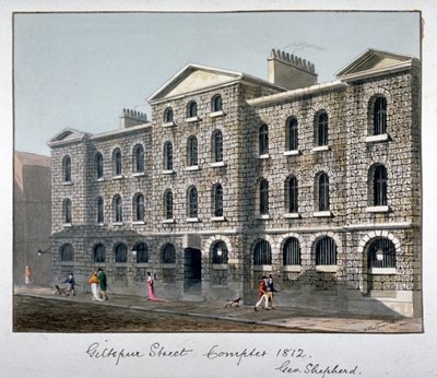 Giltspur Street Compter, City of London, 1812. av George Shepherd