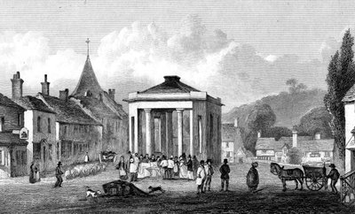 Westerham, Kent, gravert av H. Adlard, 1832 av George Shepherd