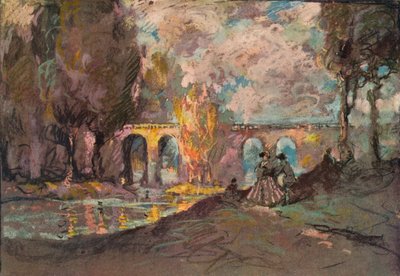 A Landscape Time Sketch, c1916 av George Sheringham