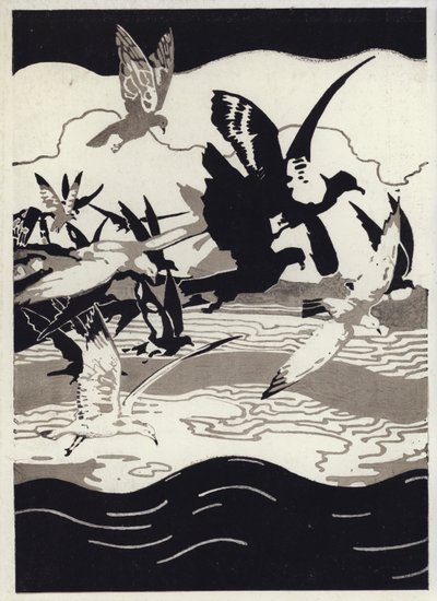 Illustrasjon for Canadian Wonder Tales (farge litho) av George Sheringham