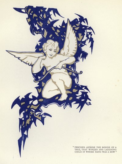 Illustrasjon for The Happy Hypocrite av Max Beerbohm (farge litho) av George Sheringham