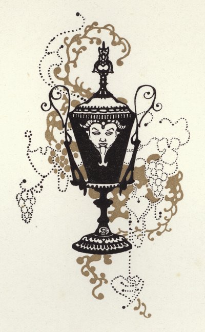 Illustrasjon for The Happy Hypocrite av Max Beerbohm (farge litho) av George Sheringham