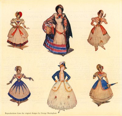 Originale design for HMS Pinafore av George Sheringham