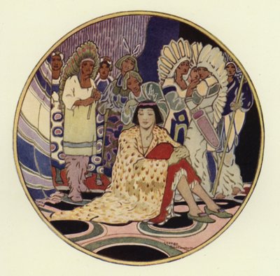 Folket var alle samlet til bryllupet (farge litho) av George Sheringham
