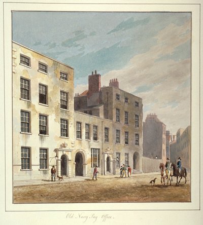 The Old Navy Pay Office, Old Broad Street, City of London, 1811. av George Sidney Shepherd