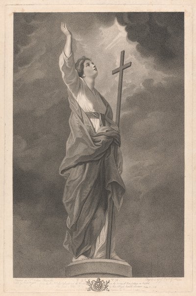 West Window of the Chapel, New College Oxford: The Virtues - Faith av George Siegmund Facius