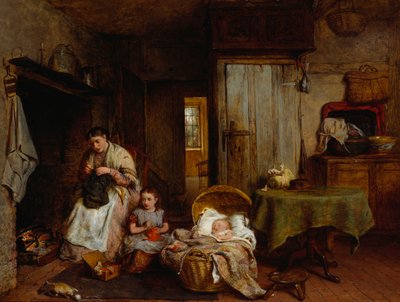 En syleksjon ved ilden, 1867 av George Smith