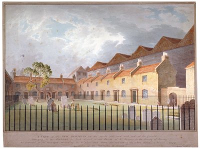 Utsikt over bygninger i Park Street, Southwark, London, 1808 av George Smith