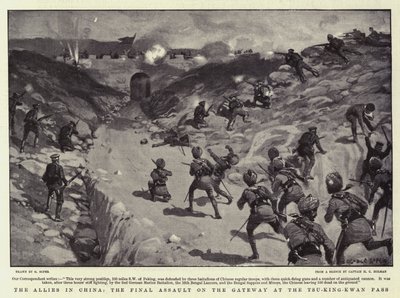 De allierte i Kina, det endelige angrepet på porten ved Tsu-King-Kwan-passet av George Soper