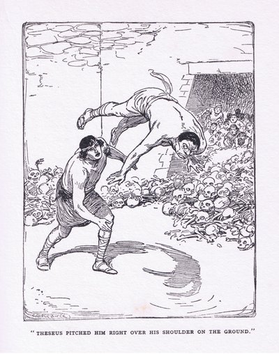 Havet kastet ham rett over skulderen hans på bakken, fra The Heroes utgitt av George Allen og Unwin 1929 av George Soper
