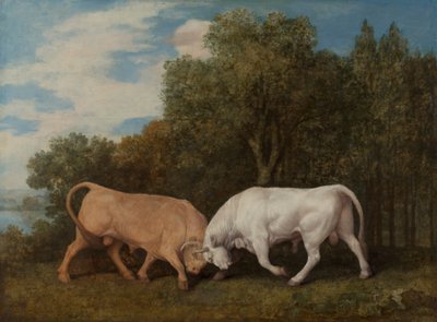 Okser som kjemper av George Stubbs