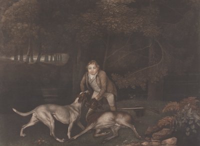 [Freeman, keeper til jarlen av Clarendon, med en hund og en såret doe]: gjenutgitt etter Stubbs død med tittelen: Death of the Doe av George Stubbs