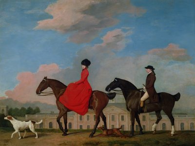 John og Sophia Musters syklet i Colwick Hall, 1777 av George Stubbs