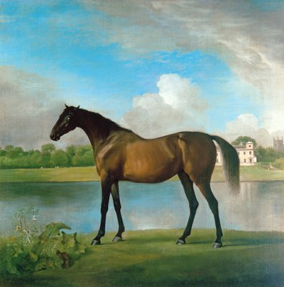 Lord Bolingbroke's Brood Mare in the Grounds of Lydiard Park, Wiltshire, ca. 1764-66 (olje på lerret) av George Stubbs