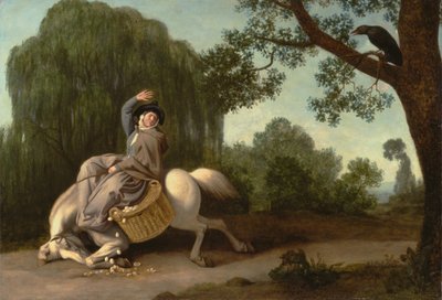 Bondens kone og ravnen, 1786. av George Stubbs