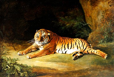 Tiger (olje på lerret) av George Stubbs