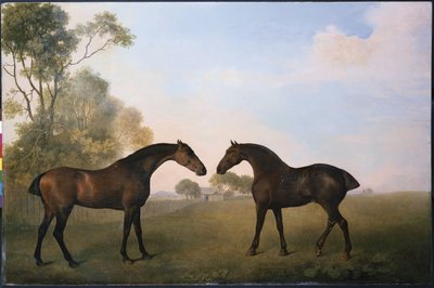 To jegere ute på Grass av George Stubbs
