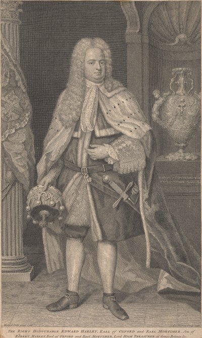 Edward Harley, 2. jarl av Oxford og jarl av Mortimer av George Vertue