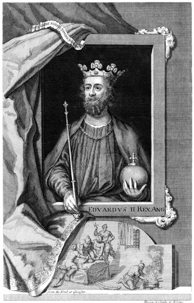 Edward II av England. 18. århundre av George Vertue