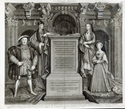 Familia Regia, eller familien til Henry VIII, 1742 av George Vertue