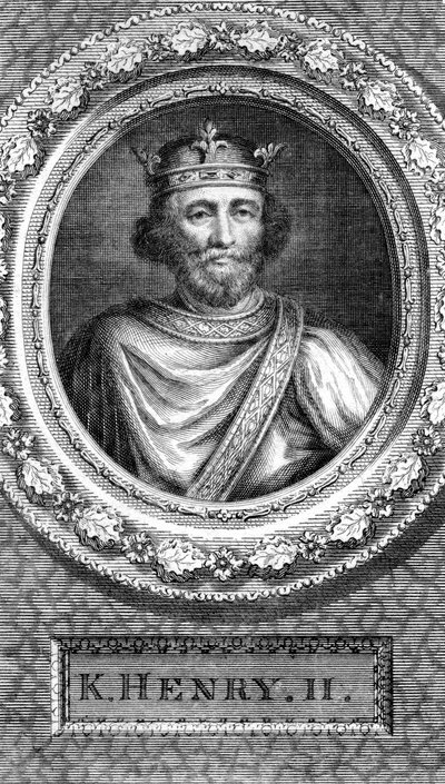 Henrik II, konge av England. av George Vertue