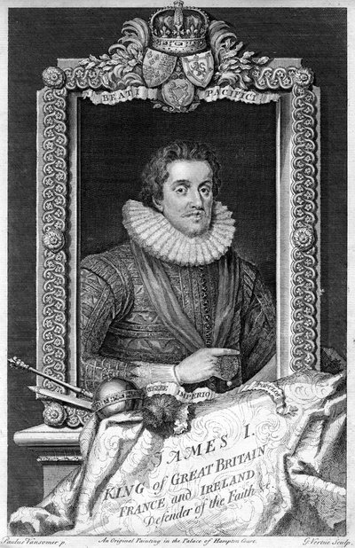 James I av England, 1600-tallet. av George Vertue