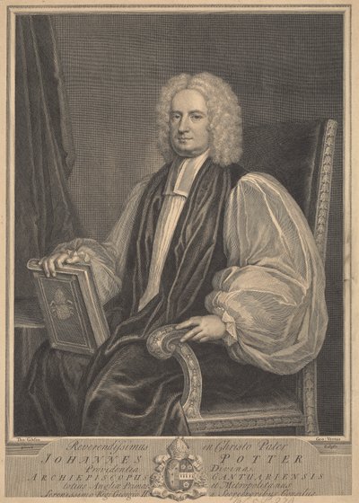 John Potter, erkebiskop av Canterbury av George Vertue