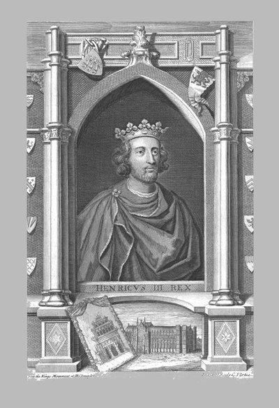 Monument til Henry III, c1730-årene. av George Vertue