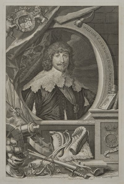 Portrett av William Cavendish, 1. hertug av Newcastle, 1739 av George Vertue