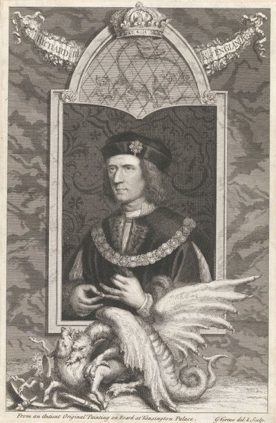 Richard III, konge av England av George Vertue
