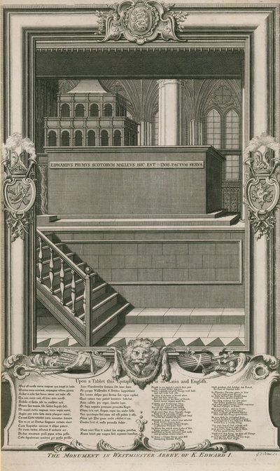 Monumentet til kong Edward I av George Vertue