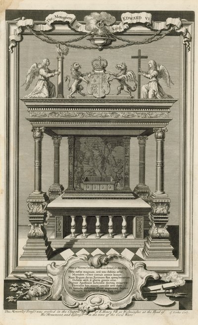 Monumentet til kong Edward VI av George Vertue